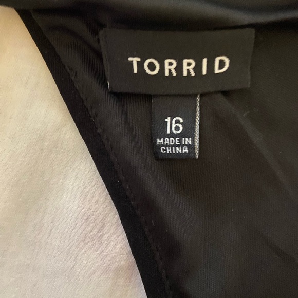 Women’s Torrid Black Sweetheart Fit to Flare Evening Dress 16/XL - Picture 2 of 3